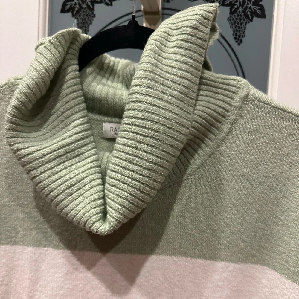 Rachel Zoe Striped Cowl Neck Sweater size M